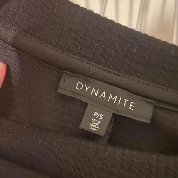 Black rib knit dolman sweater. - Picture 2 of 2